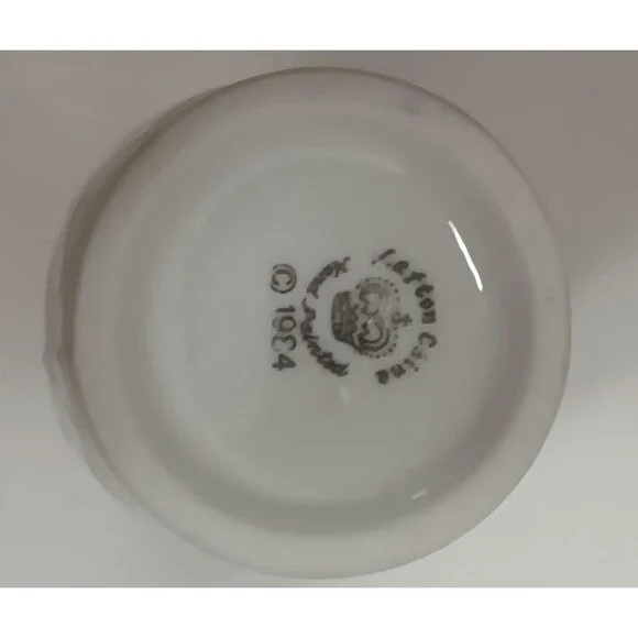 Vintage 1984 Lefton 25th Anniversary Vase Japan – Silver Trim Porcelain - Picture 5 of 5